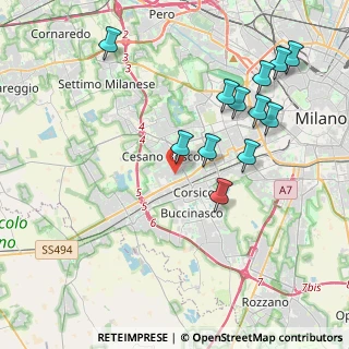 Mappa Via Carlo Goldoni, 20090 Cesano Boscone MI, Italia (4.27083)