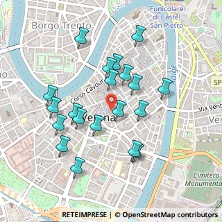 Mappa Piazza Brà, 37121 Verona VR, Italia (0.448)