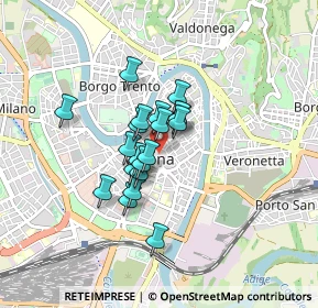 Mappa Piazza Brà, 37121 Verona VR, Italia (0.5525)