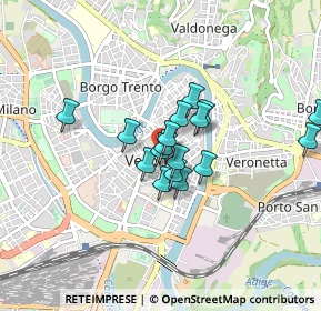 Mappa Piazza Brà, 37121 Verona VR, Italia (0.60471)