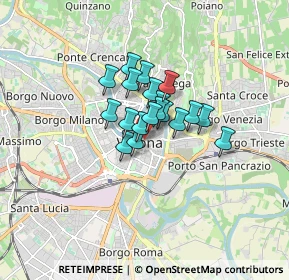 Mappa Piazza Brà, 37121 Verona VR, Italia (0.94105)