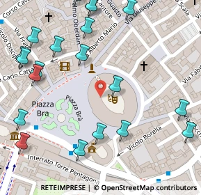Mappa Piazza Brà, 37121 Verona VR, Italia (0.174)