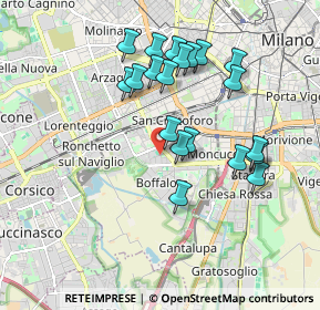 Mappa Via Bari, 20142 Milano MI, Italia (1.7335)