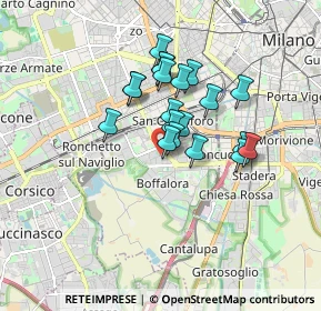 Mappa Via Bari, 20142 Milano MI, Italia (1.2865)