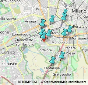 Mappa Via Bari, 20142 Milano MI, Italia (1.55083)