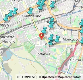 Mappa Via Bari, 20142 Milano MI, Italia (1.3395)