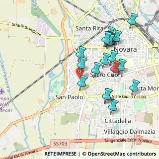 Mappa Via F. Maria Grimaldi, 28100 Novara NO, Italia (0.977)