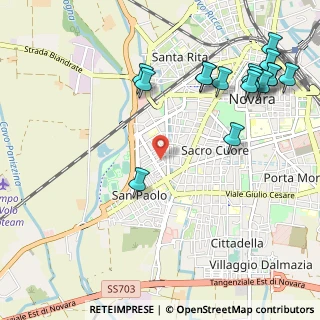 Mappa Via F. Maria Grimaldi, 28100 Novara NO, Italia (1.3225)
