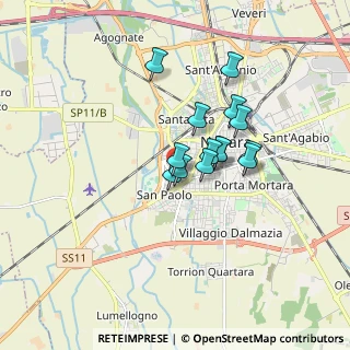 Mappa Via F. Maria Grimaldi, 28100 Novara NO, Italia (1.20286)