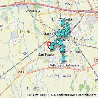 Mappa Via F. Maria Grimaldi, 28100 Novara NO, Italia (1.23667)