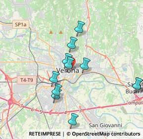 Mappa Via Leoncino, 37121 Verona VR, Italia (3.62091)