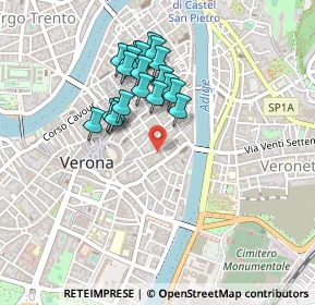 Mappa Via Leoncino, 37121 Verona VR, Italia (0.381)