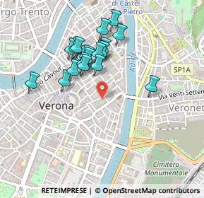 Mappa Via Leoncino, 37121 Verona VR, Italia (0.413)