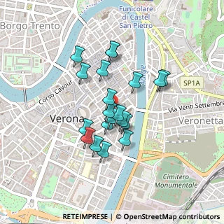Mappa Via Leoncino, 37121 Verona VR, Italia (0.3395)