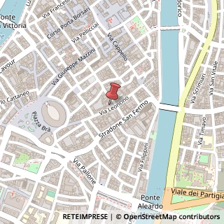 Mappa Via Leoncino, 16, 37121 Verona, Verona (Veneto)