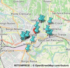 Mappa Stradone S. Fermo, 37121 Verona VR, Italia (1.2475)