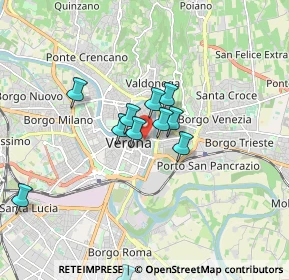 Mappa Via Leoncino, 37121 Verona VR, Italia (1.41545)