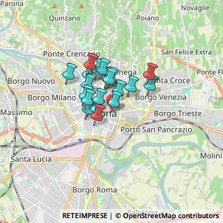 Mappa Via Leoncino, 37121 Verona VR, Italia (1.0705)