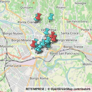 Mappa Via Leoncino, 37121 Verona VR, Italia (0.9535)