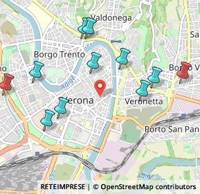 Mappa Via Leoncino, 37121 Verona VR, Italia (1.10727)