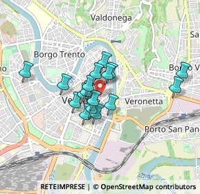 Mappa Via Leoncino, 37121 Verona VR, Italia (0.62353)