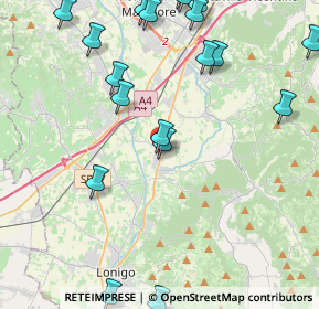 Mappa Via Giacomo Leopardi, 36040 Sarego VI, Italia (5.561)