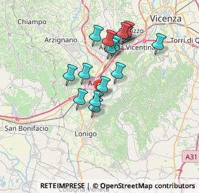 Mappa Via Giacomo Leopardi, 36040 Sarego VI, Italia (5.83375)