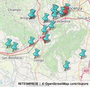 Mappa Via Giacomo Leopardi, 36040 Sarego VI, Italia (9.0335)
