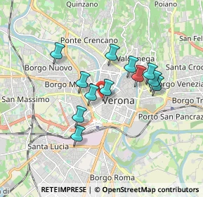 Mappa Stradone Antonio Provolo, 37123 Verona VR, Italia (1.40833)