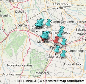 Mappa Via Terribile, 35035 Mestrino PD, Italia (8.91867)