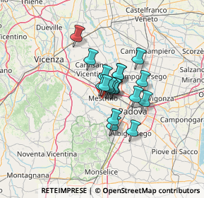 Mappa Via Terribile, 35035 Mestrino PD, Italia (7.58722)