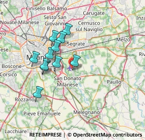 Mappa Via Fratelli Bandiera, 20080 Peschiera Borromeo MI, Italia (6.01727)