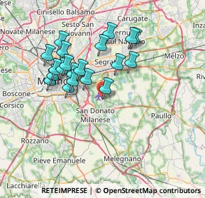 Mappa Via Fratelli Bandiera, 20080 Peschiera Borromeo MI, Italia (6.5765)