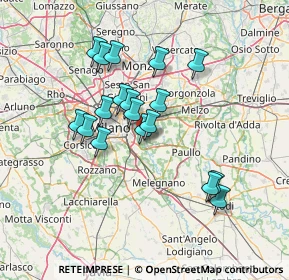 Mappa Via Fratelli Bandiera, 20080 Peschiera Borromeo MI, Italia (12.09056)