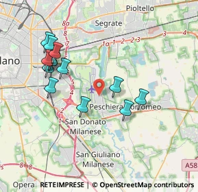 Mappa Via Fratelli Bandiera, 20080 Peschiera Borromeo MI, Italia (3.8)