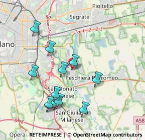 Mappa 20080 Peschiera Borromeo MI, Italia (3.91417)