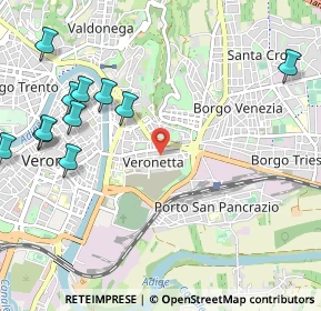 Mappa Via Cantarane, 37128 Verona VR, Italia (1.32545)
