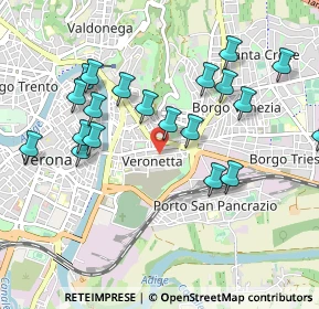 Mappa Via Cantarane, 37128 Verona VR, Italia (1.005)