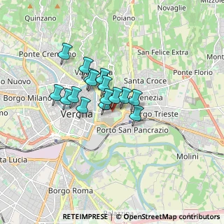 Mappa Via Cantarane, 37128 Verona VR, Italia (1.14625)