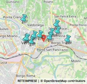Mappa Via Cantarane, 37128 Verona VR, Italia (1.31818)