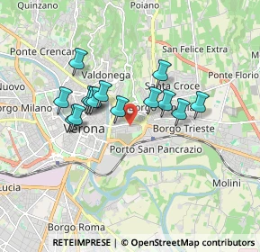Mappa Via Cantarane, 37128 Verona VR, Italia (1.39786)