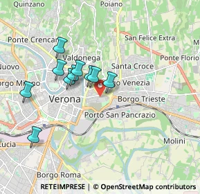 Mappa Via Cantarane, 37128 Verona VR, Italia (1.83364)