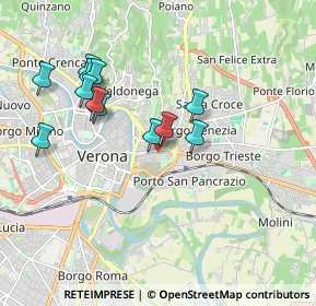 Mappa Via Cantarane, 37128 Verona VR, Italia (1.7625)