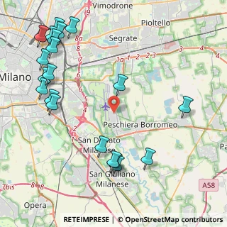 Mappa Via 4 Novembre, 20068 Peschiera Borromeo MI, Italia (5.506)