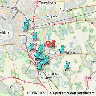 Mappa Via 4 Novembre, 20068 Peschiera Borromeo MI, Italia (3.32438)