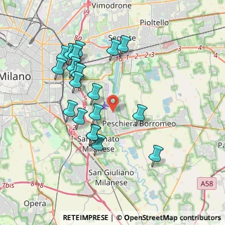 Mappa Via 4 Novembre, 20068 Peschiera Borromeo MI, Italia (3.7375)