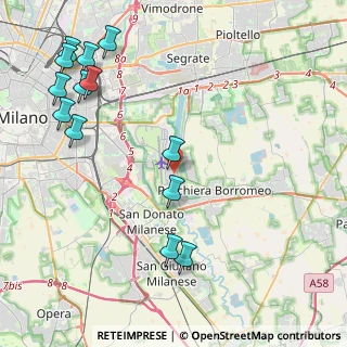 Mappa Via 4 Novembre, 20068 Peschiera Borromeo MI, Italia (5.33923)