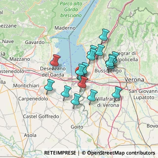 Mappa 37019 Peschiera del Garda VR, Italia (10.75611)