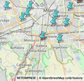 Mappa Via Fratelli Vivarini, 20141 Milano MI, Italia (2.8075)