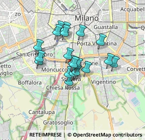 Mappa Via Fratelli Vivarini, 20141 Milano MI, Italia (1.2555)